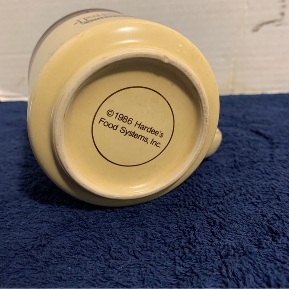 Vintage 1986 Hardees Rise and Shine Homemade Biscuits Coffee Cup Mug Retro 80’s - Picture 6 of 7